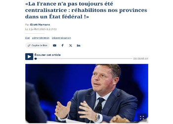Le maire de Saint-Raphaël se prononce en faveur de l’autonomie des régions !