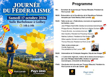 Prouvènço Nacioun participe à la Journée du Fédéralisme le 17 octobre